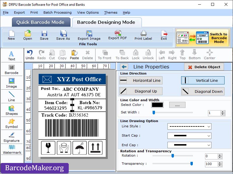 Post Office Barcode Generator Windows 11 download