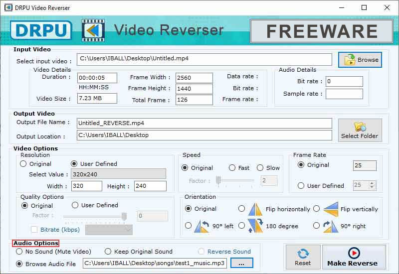 Audio Video option