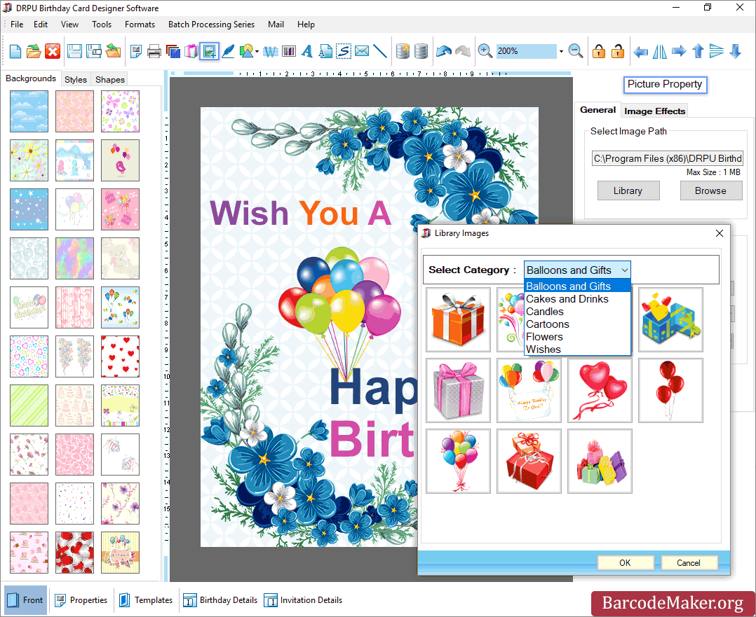 Birthday Card Maker Software