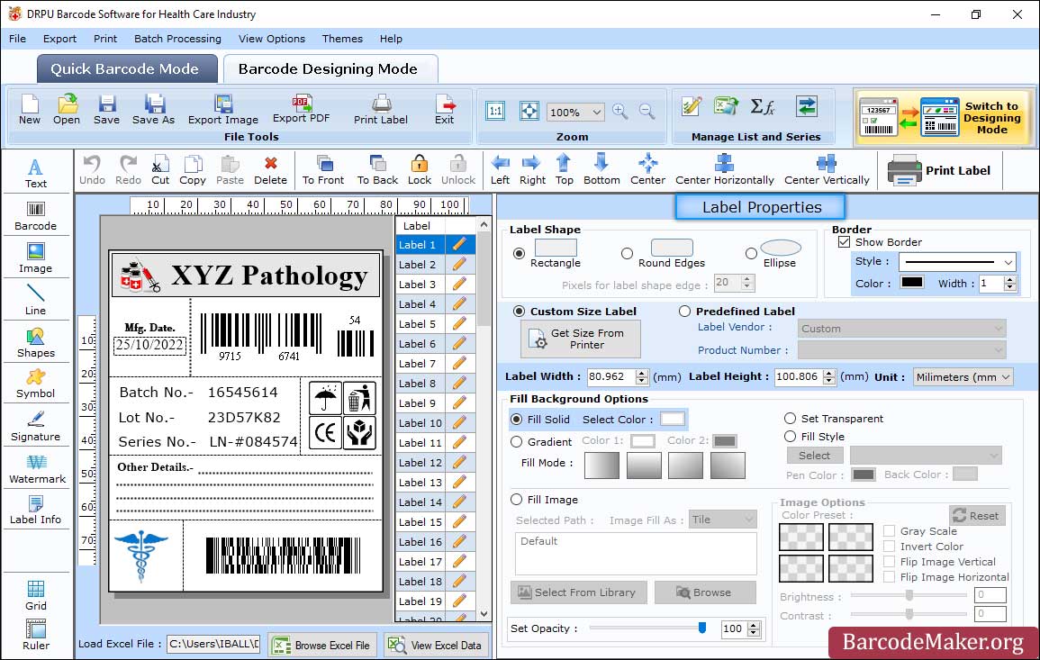 Label Properties