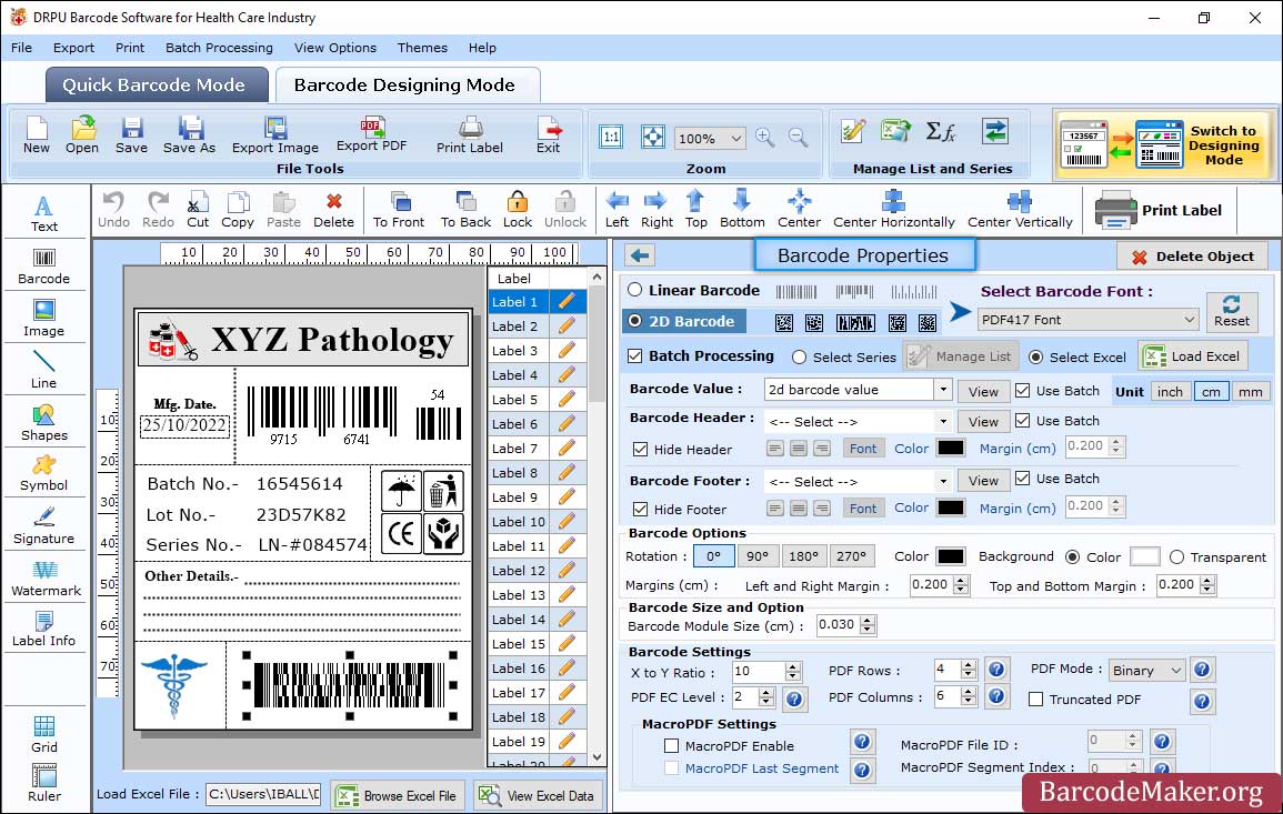 Barcode Properties