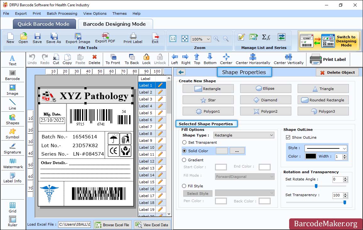 Barcode Maker Software for Healthcare Industry