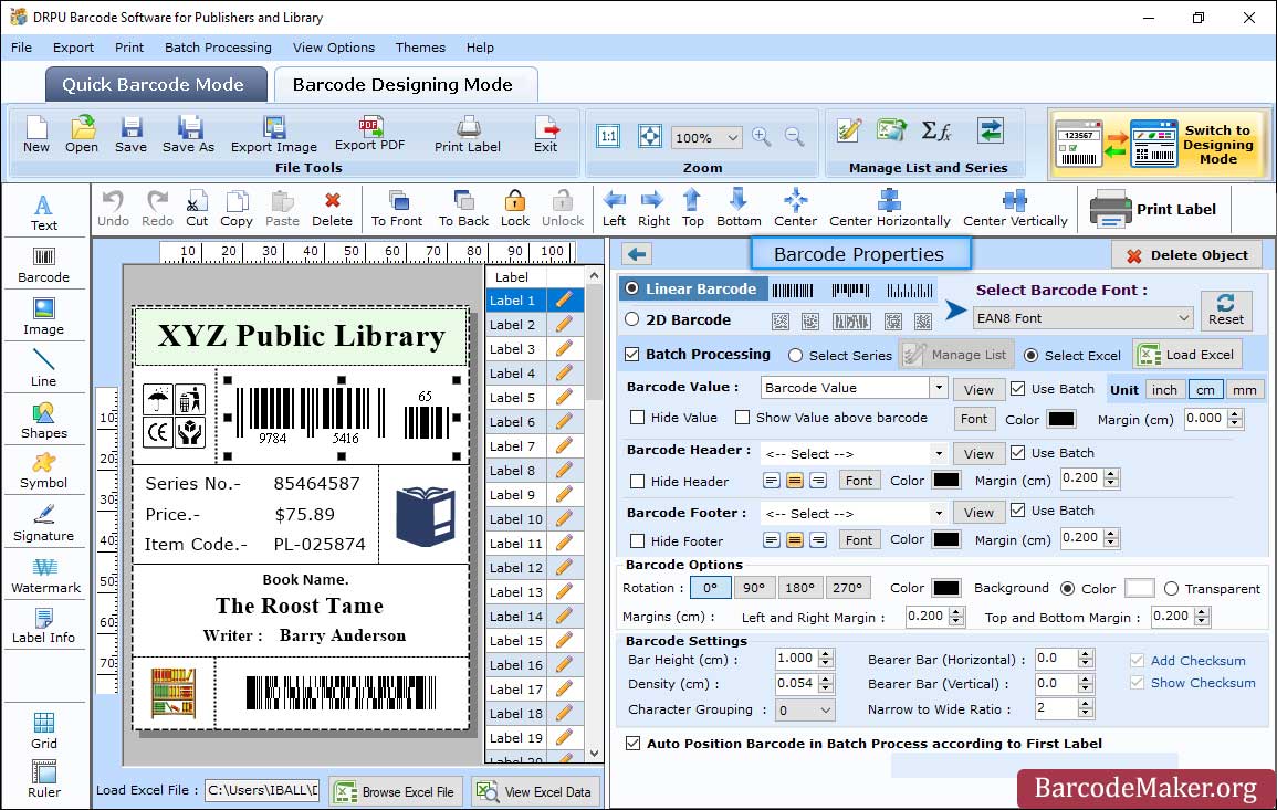 Barcode Properties