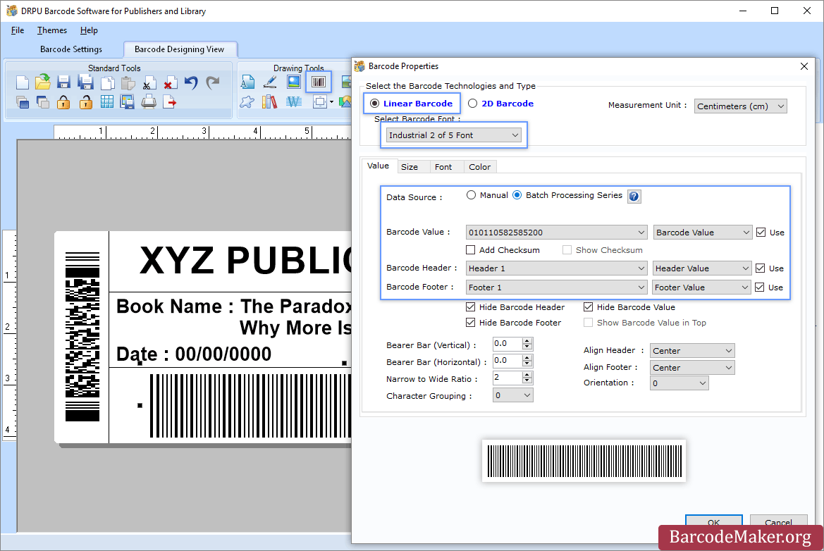 property of barcode maker property of barcode maker