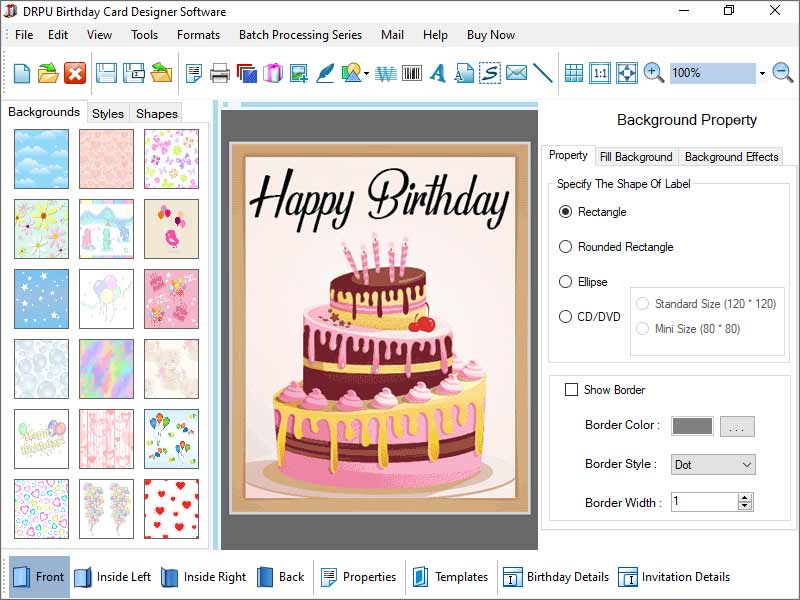 Birthday Wishing Card Software Windows 11 download