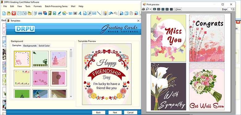 Custom Greeting Cards Printing Software, Photo Greeting Cards Printing Software, Bulk Greeting Cards Making Application, Bulk Personalized Greeting Cards Maker, Multiple Photo Greeting Cards Printer, Festive Greeting Cards Designing Tool