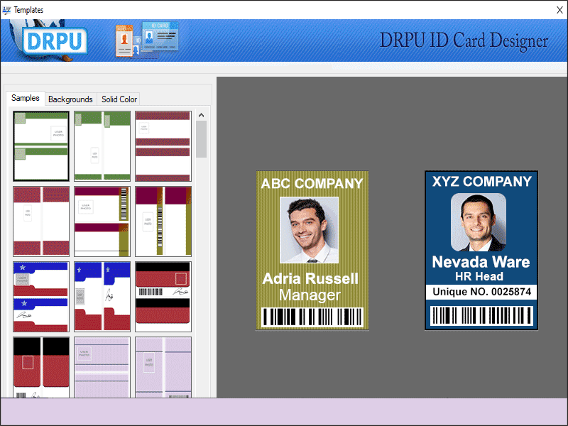 Excel Bulk ID Badges Designing Software