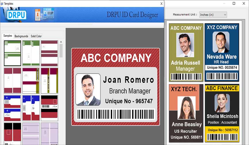Excel Bulk ID Badges Designing Software Windows 11 download