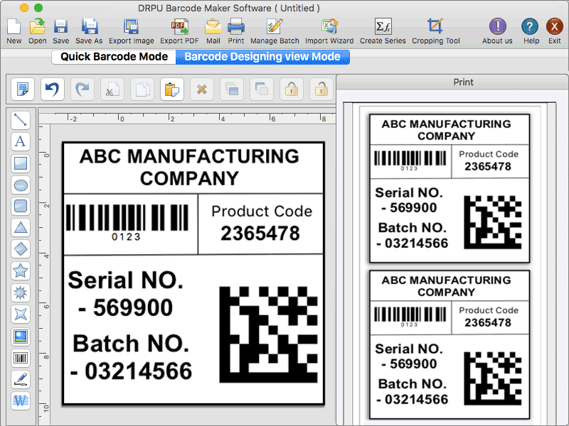 Mac OS Bulk Label Designing Software