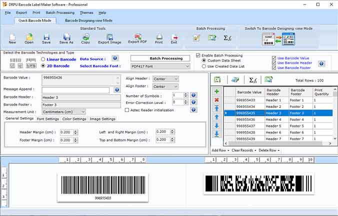 Professional Barcode Labeling Maker