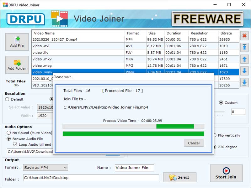 Windows 10 Multiple Video Merger Software full